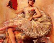 里昂弗朗索瓦科梅尔 - Portrait of the Ballerina Rosita Mauri